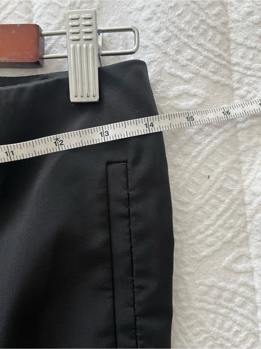 Prada Y2k low slung low waist Black Dress Trousers with D-Ring Detail - Picture 5 of 6